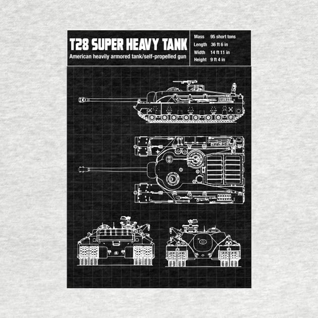 T 28 SUPERHEAVY TANK by theanomalius_merch